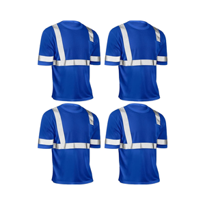 <span class=keywords><strong>Hi</strong></span> <span class=keywords><strong>Vis</strong></span> Tシャツ半袖反射安全シャツフロントポケット付き建設工事用 - Product Image 1