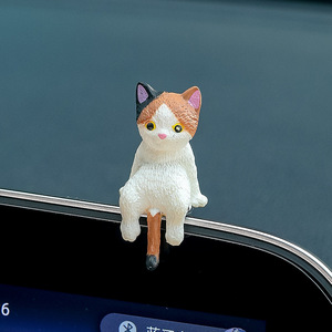 Ruijie - Adorno de Resina para Coche con Diseño de Gato, Figura de Dibujos Animados para el Salpicadero - Product Image 4
