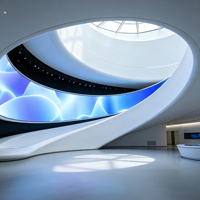 Pantalla LED Curva para Interiores de 2.604 Pulgadas, 4K HDR10+, Frecuencia de Actualización de 7680Hz, Brillo de 1000cd, Aluminio Fundido a Presión, Garantía de 5 Años