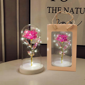 Regalo de San Valentín para Novia, Rosa Eterna con Luz LED, Flor en Cubierta de Cristal, Regalo para el Día de la Madre, Recuerdos de Boda, Regalo para Damas de Honor - Product Image 5