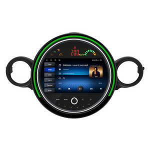 Estéreo de coche Android con navegación de CD y Carplay para BME <span class=keywords><strong>MINI</strong></span> R56 2011-2014 Radio de pantalla táctil IPS negra con iluminación ambiental - Product Image 2