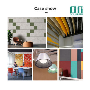 วัสดุลดเสียงรบกวน แผ่นอะคูสติก PET ธรรมดา แผ่นผนังอะคูสติก แผ่นฝ้าอะคูสติก โซลูชั่นกันเสียง - Product Image 3