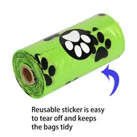 अमेज़न गर्म बेच पर्यावरण के अनुकूल उच्च गुणवत्ता वाले कस्टम लोगो मुद्रित biodegradable अपशिष्ट बैग कुत्तों के लिए थोक पालतू कुत्ता गोली चलाने की आवाज़ बैग