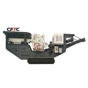 Station de concassage sur chenilles avec concasseur de roche mobile à percussion à faible coût pour l'exploitation minière, composant essentiel : moteur - Product Image 6