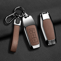 Étui de protection pour clé de voiture, coque de protection pour Audi A5 A5L Q5 Q6 Q6L A6 A6L A3, alliage de zinc, cuir, accessoires automobiles