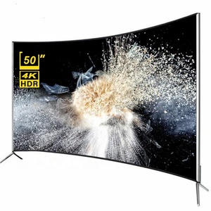 Manufacturer Curved Smart <b>TV</b> 50 Inch Smart <b>TV</b> 4K Big Screen Ultra HD LED Television 50 Inch <b>TV</b> - Product Image 1