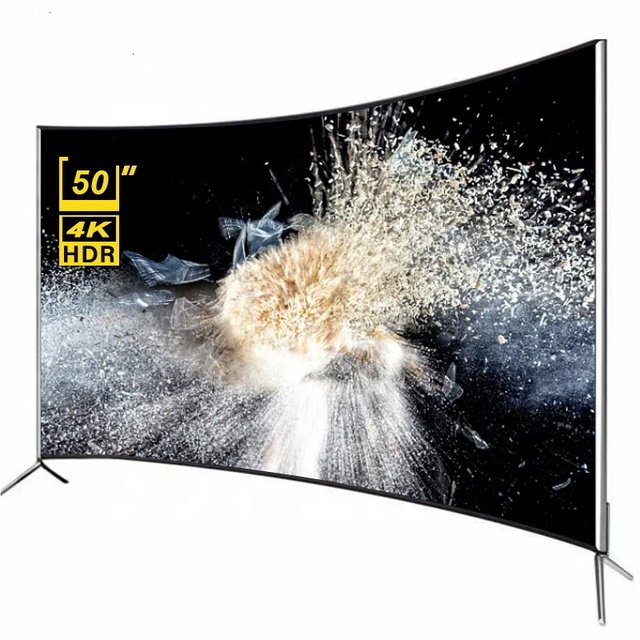 Manufacturer Curved 50 Inch 4K Ultra HD HDTV LED Smart TV with Wi-Fi