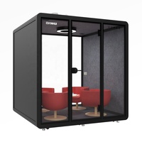 Panneaux acoustiques insonorisants amovibles pour bureau, cabine de réunion, cabine téléphonique, 110V - 220V