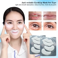 Masque de soin pour les lèvres et les yeux à base de ginseng, de collagène et d'acide hyaluronique, très vendu, avec hydratant anti-rides, masque de nuit, logo personnalisé