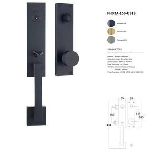 Vente en gros usine de serrures de porte sphériques pour hôtels et appartements de luxe, finition bronze huilé, pour portes intérieures, à verrouillage de confidentialité et de passage - Product Image 1