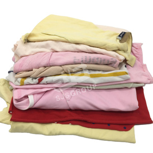 Di alta qualità in cotone 100 colore chiaro T-shirt scarti di tessuto straccio tessuto misto industriale stracci <span class=keywords><strong>per</strong></span> pulire - Product Image 3