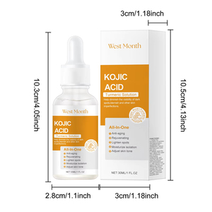 Suero Facial de Ácido Kójico y Cúrcuma, Esencia Iluminadora, Hidratante y Antiarrugas, 30 ml, para el Cuidado de la Piel en Casa - Product Image 2