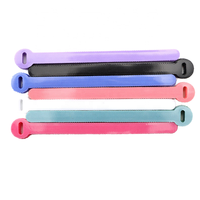 Sangle de fixation auto-adhésive ronde et à pois, cordon d'attache solide avec double face arrière, boucle de fixation pour câble