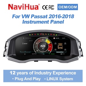 Navihua New Design Linux System LCD Dashboard Digital Cluster With Carplay Auto <b>Speedometer</b> Instrument <b>for</b> Volkswagen VW Passat - Product Image 1