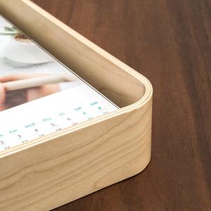 Wood <strong>Plant</strong> Specimen Display Photo <strong>Frame</strong> Curved Wood Removable Calendar Photo <strong>Frame</strong> - Product Image 4