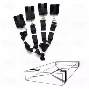 침대 게임 핸드 커프스 인기 성인 속박 구속 섹스 SM BDSM 노예 침대 속박 기어 커플과 여성을위한 섹스 토이 - Product Image 4