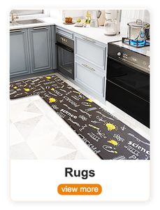 שטיח PVC נגד החלקה, עמיד בפני כתמים, ניתן לכביסה, בעיצוב פרחוני בעבודת יד, לשימוש בחדר אמבטיה ובמטבח - Product Image 4