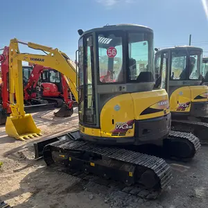 Mini YANMAR VIO55 usado barato, máquina de construção original japonesa, escavadeira hidráulica de segunda mão, de boa qualidade