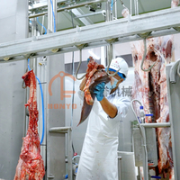 Série de couteaux d'abattage de bovins en gros pour usine : outils de dépecage, d'osage et de hachage compatibles avec la ligne d'abattage de bétail entièrement automatique