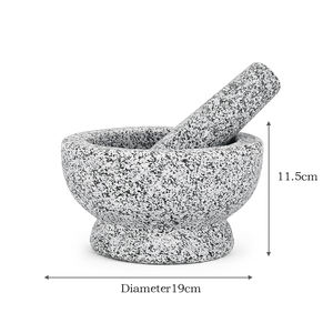 <span class=keywords><strong>Amazon</strong></span> Venta caliente negro granito natural piedra clásico ajo Smashing Gu Set - Product Image 2
