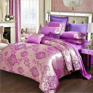 Bán Buôn Siêu Mềm Tribute Silk Bedding Set <span class=keywords><strong>Jacquard</strong></span> Bộ Đồ Giường Linen Quilt Cover Set <span class=keywords><strong>Comforter</strong></span> Set - Product Image 5