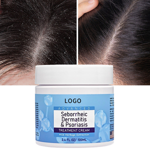 Crème Apaisante et Nourrissante aux Herbes Marque Blanche 2-en-1 pour la Dermatite Séborrhéique, le Psoriasis, la Folliculite, l'Eczéma, le <span class=keywords><strong>Cuir</strong></span> <span class=keywords><strong>Chevelu</strong></span> Sec et les Pellicules - Product Image 1