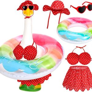 Venta al por mayor de fábrica: Nuevos anillos de natación estilo pérgola para bikini de verano, ropa para mascotas con forma de cisne - Product Image 2