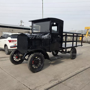 Pick-up Classique Vintage Personnalisable Noir, Voiture de Luxe d'Origine pour Films et Télévision, Modèle Électrique - Product Image 2