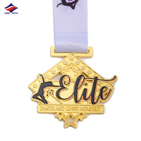 Fabricant de médailles en alliage de zinc Longzhiyu médailles de danse en émail moulé sous pression en métal médailles de gymnastique sportive en gros