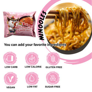 Fideos Coreanos Buldak Ramen Carbonara Originales / Rosados / Amarillos / 2X, Venta al por Mayor de Fábrica de Minoodles, OEM/ODM - Product Image 5