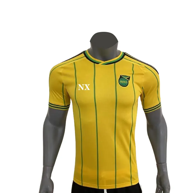 Fast Deliver Quick Dry Breathable Jersey Football Shirt Full Sets Uniforms Cheapest Jamaica Soccer Jersey With Your Design