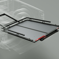 Plateau coulissant pour Toyota Hilux Revo Vigo Dmax Pickup Truck Bed, modèle en aluminium Tacoma