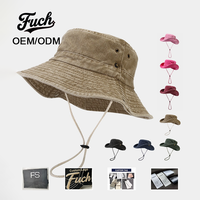 Chapeau Bob en Coton Lavé Personnalisable avec Logo – Protection UV Respirante et Ajustable pour Pêcheur et Activités de Plein Air