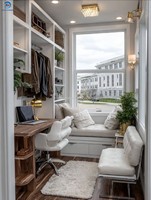 Villa mobile préfabriquée de luxe Skyacross à 2 étages avec balcon, maison miniature européenne personnalisée sur roues, maison préfabriquée résidentielle