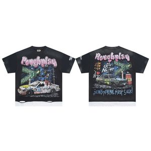 T-shirt Gorilla Street Fashion, T-shirt à manches courtes orné de strass, <span class=keywords><strong>Beavis</strong></span> and Butt-Head Sole Boy Roughplay Warning Tees - Product Image 1
