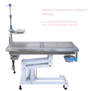 Tavolo Veterinario per Piccoli Animali AZMED-304 in Acciaio Inox Medicale, Capacità di Carico 250kg, Sollevamento Idraulico/Elettrico - Product Image 3