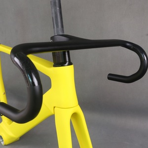 Cuadro de Bicicleta de Carretera Fluorescente Amarillo con Cableado Interno TT-X38 y Tornillos de Titanio 47/49/52/54/56/58cm - Product Image 2