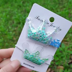 Новый стиль, милая мультяшная заколка для волос с блестками и звездами, зажим для волос, набор заводских заколок для волос, Оптовая продажа - Product Image 5