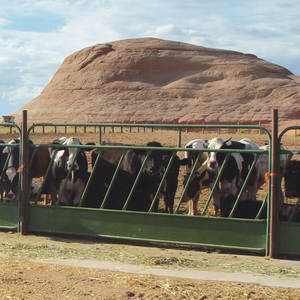 Pannello di barriera per mangimi da latticini da 8 piedi con montante per blocco mucca - Product Image 2