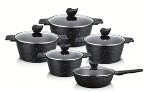 Ensemble <span class=keywords><strong>de</strong></span> casseroles grande capacité 20cm 24cm 28cm 32cm, <span class=keywords><strong>faitout</strong></span> avec poêle à frire profonde <span class=keywords><strong>de</strong></span> 28cm, ensemble écologique sans PFOA - Product Image 4