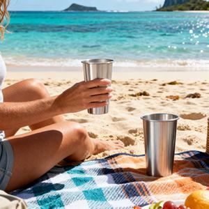 Gobelet de camping pour respecter les principes de l'éco-responsabilité et les activités de tourisme écologique - Product Image 1