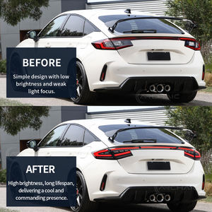 ชุดไฟท้าย LED รุ่นโบราณ แบบใส ใหม่ สำหรับรถยนต์ <span class=keywords><strong>Hatchback</strong></span> Type-R รุ่นที่ 11 ปี 2021+ กันน้ำระดับ IP67 พร้อมไฟเลี้ยวแบบ Sequential - Product Image 3