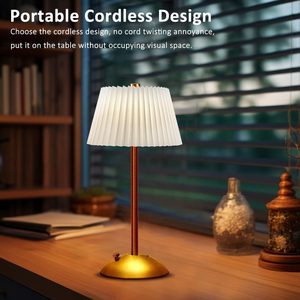 Lámparas de Mesa LED Modernas con Pantalla de Acrílico, Batería Incluida, Ecológicas para Sala de Estar - Product Image 4