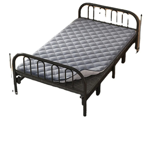 Plate-forme de meubles de style nordique de vente chaude personnalisée populaire cadre de <span class=keywords><strong>lit</strong></span> en métal forgé noir lron - Product Image 1