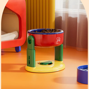 Draagbaar Niet Gemakkelijk Omver Gestoten Verhoogd Bescherm Cervicale Wervelkolom Drinkwater Verhoogde Hondenschaalbare Kom Met Grote Diameter - Product Image 5