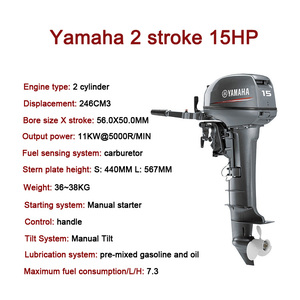 ขายตรงจากโรงงาน เครื่องยนต์เบนซิน 2 จังหวะ 15 แรงม้า สำหรับเรือ 15 ลำ - Product Image 5