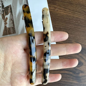 กิ๊บติดผมอะซิเตทรูปกระดองเต่าหนาสำหรับผู้หญิงดีไซน์ใหม่สไตล์เกาหลีสำหรับฤดูใบไม้ผลิ - Product Image 4