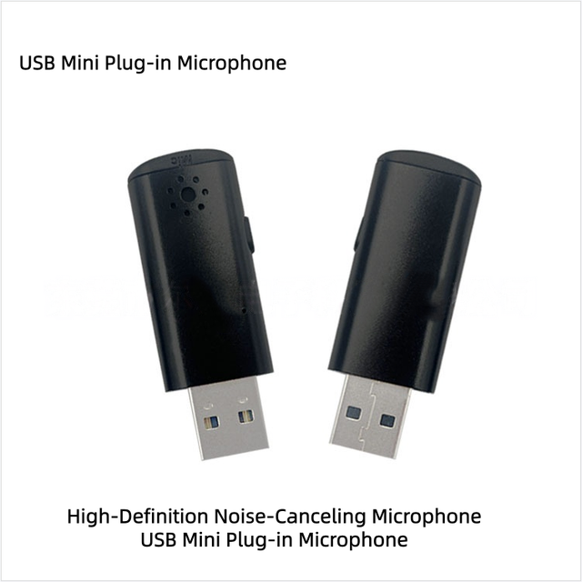 High-Definition Noise-Canceling USB Mini Plug-in Microphone for Computer Notebook Reference Meeting Church gaming