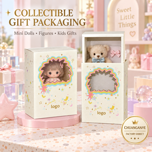 Caja de Juguetes para <span class=keywords><strong>Ventana</strong></span> con Cajón Deslizante para Figuras Coleccionables, Mini Muñecas y Empaque de Regalo para Niños - Product Image 5