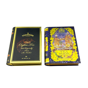 Boîte en fer blanc personnalisée en forme de livre - Cadeau de Noël créatif en fer blanc de qualité alimentaire avec couvercle rabattable pour biscuits, gâteaux, bonbons, chocolats - Product Image 4